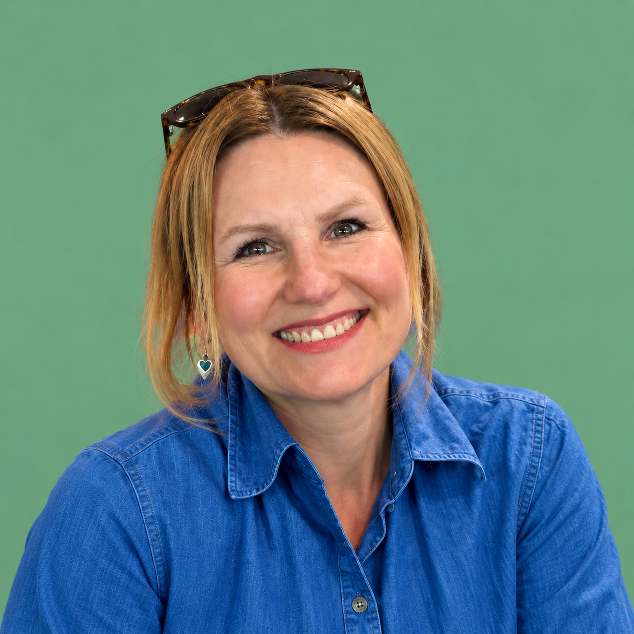 Iwona smiling at the camera